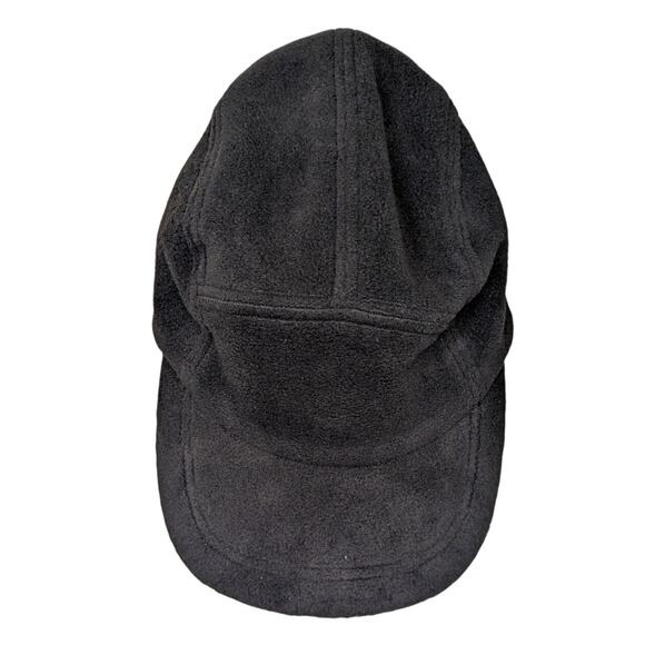 COLUMBIA Vintage Unisex Small Medium Land Roamer Ear Flap Fleece Cap Hat Black - Picture 1 of 7